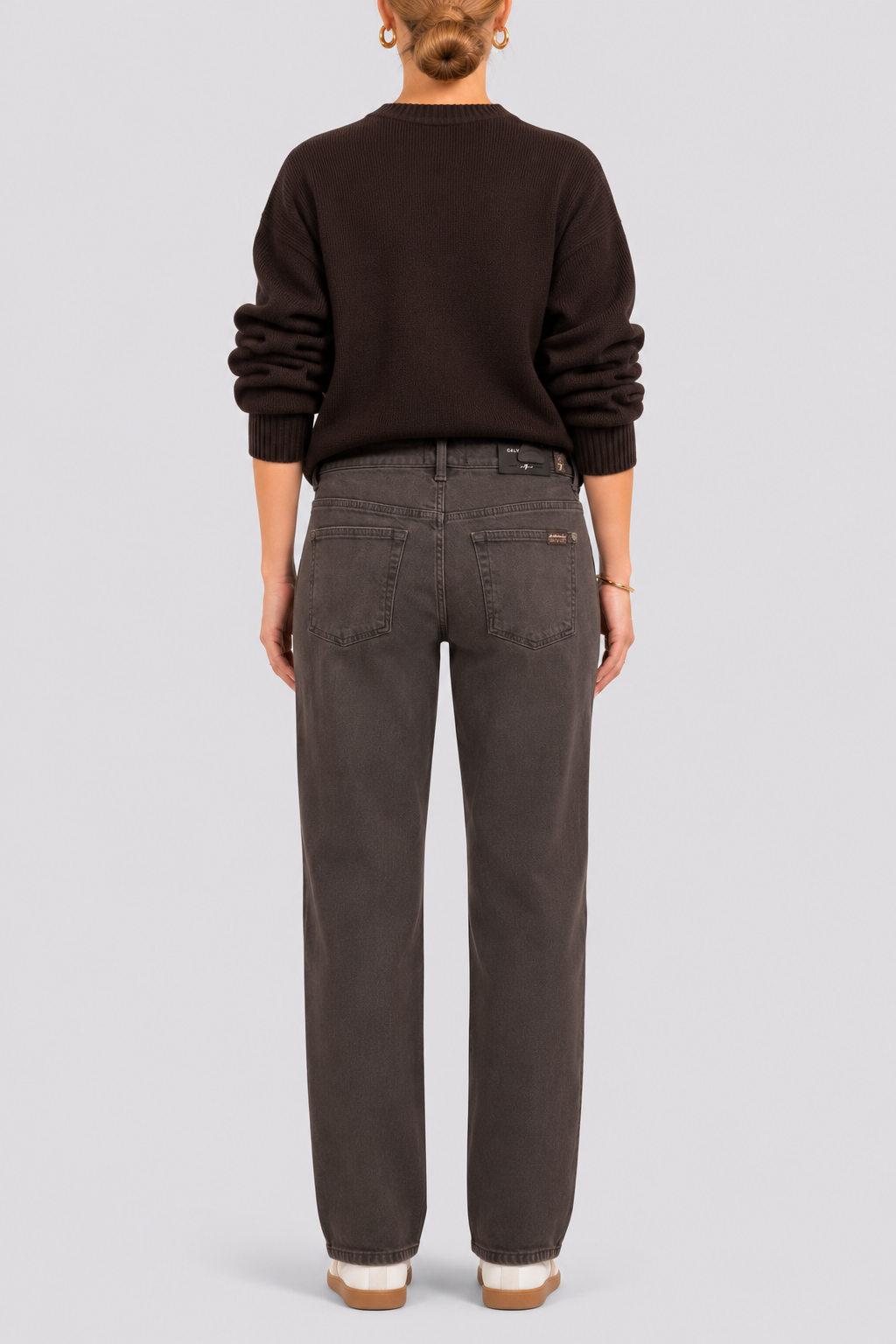 Jeans marrone 7 For All Mankind, vista posteriore