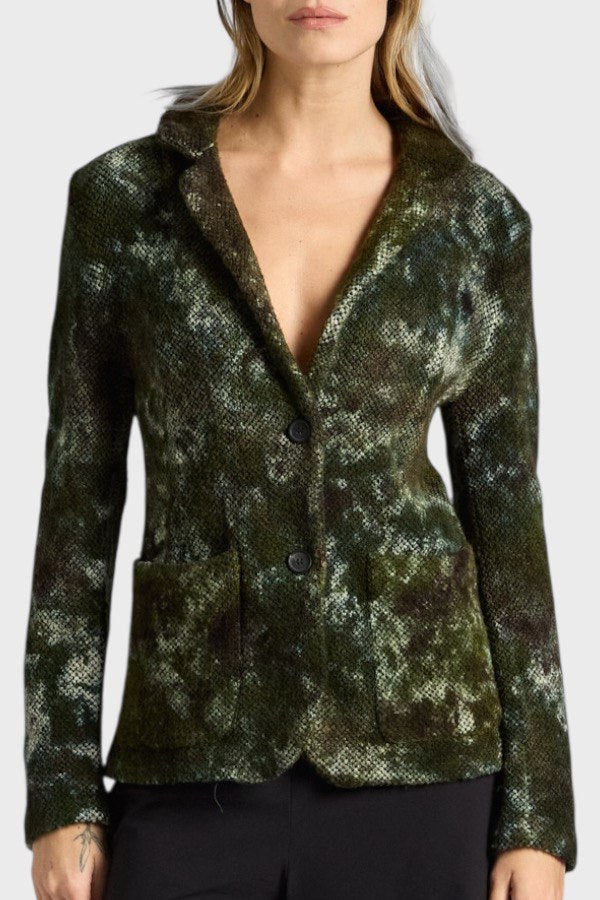 Giacca sfiancata  verde 1