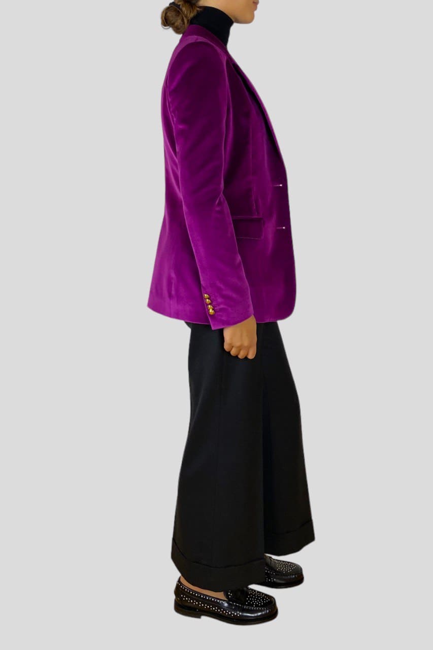 Blazer monopetto Tagliatore in velluto