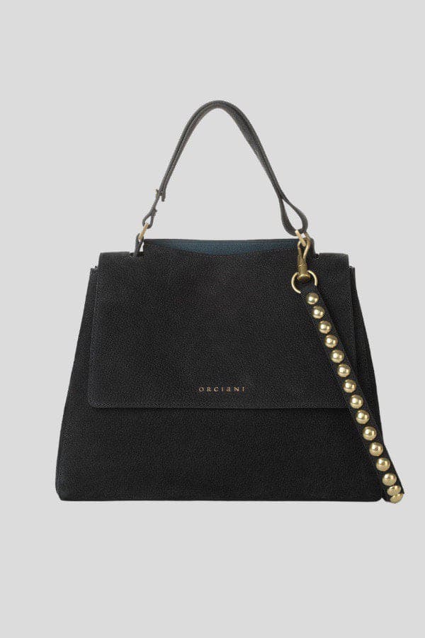 Borsa in pelle scamosciata Orciani Donna Blu Notte