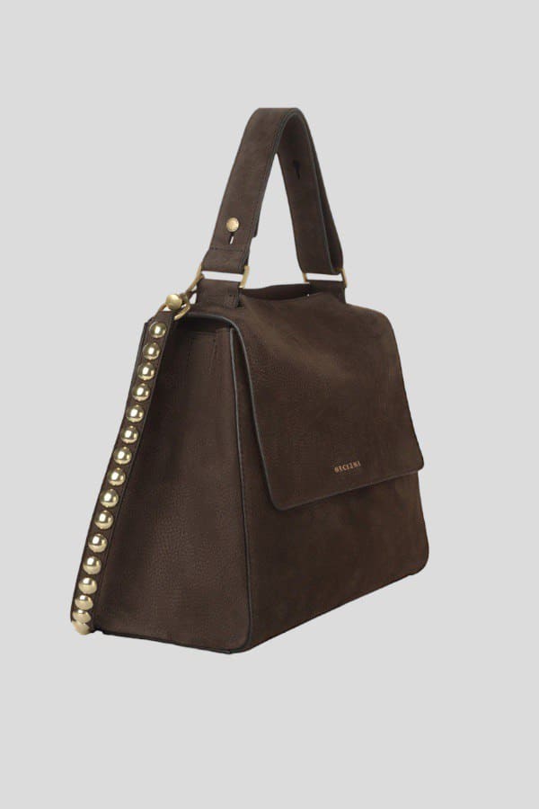 Borsa in pelle scamosciata Orciani Donna Marrone 3