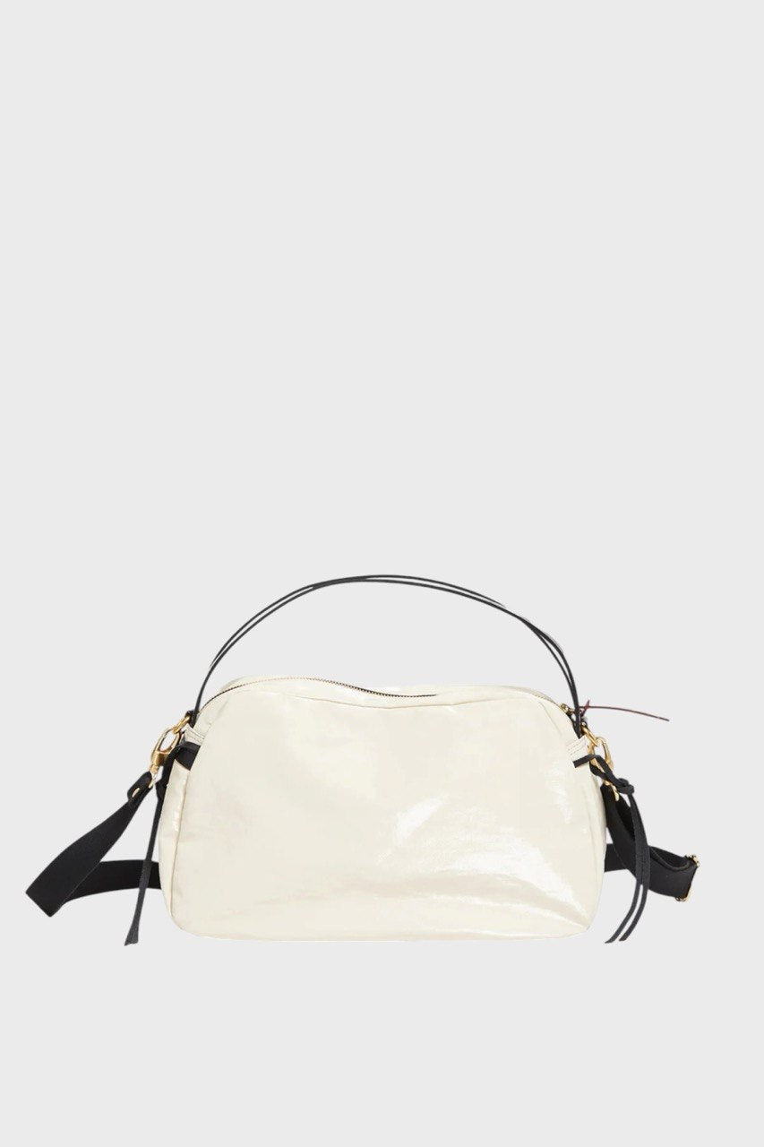 Borsa Secchiello in Lino Crema con Tracolla