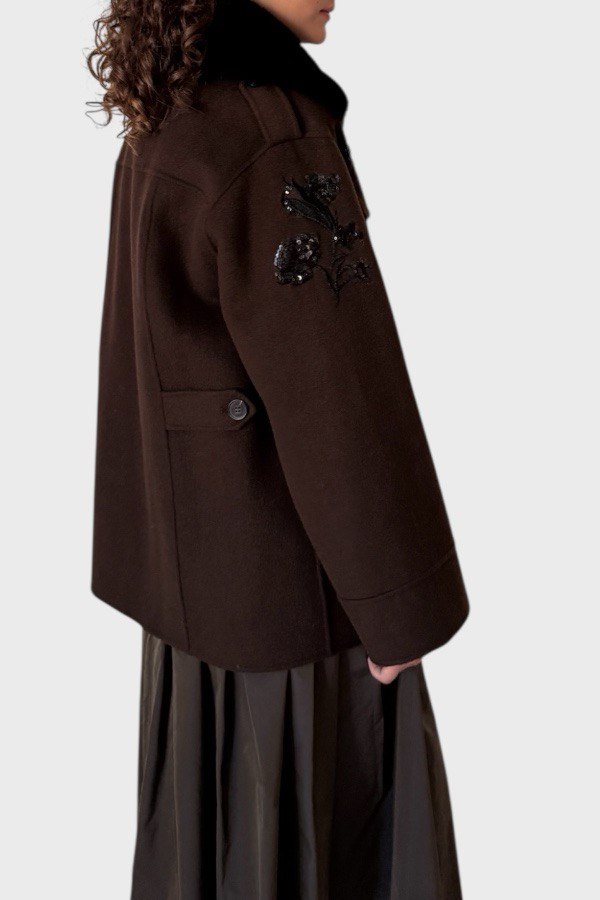 Giacca double con ricami e paillettes Ermanno 2