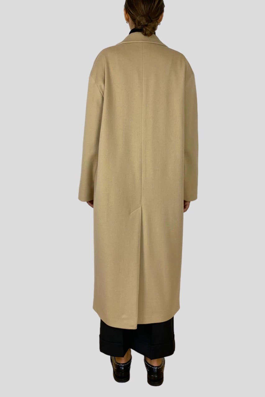 Cappotto doppiopetto in lana e cashmere