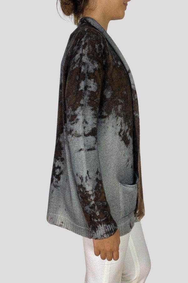 Cardigan Avant Toi lungo fantasia tie dye