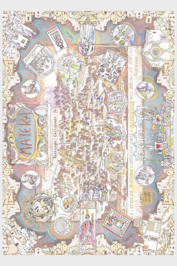 Foulard Matera in modal e cashmere