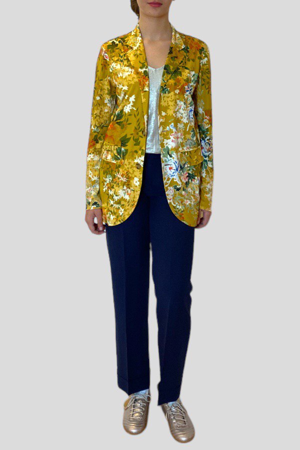 Blazer floreale giallo