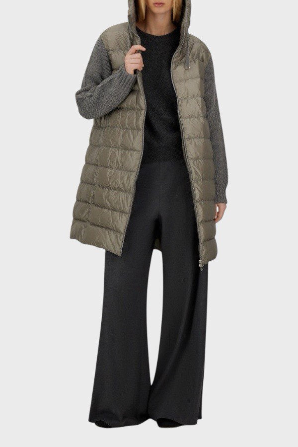 Piumino Herno Donna color tortora