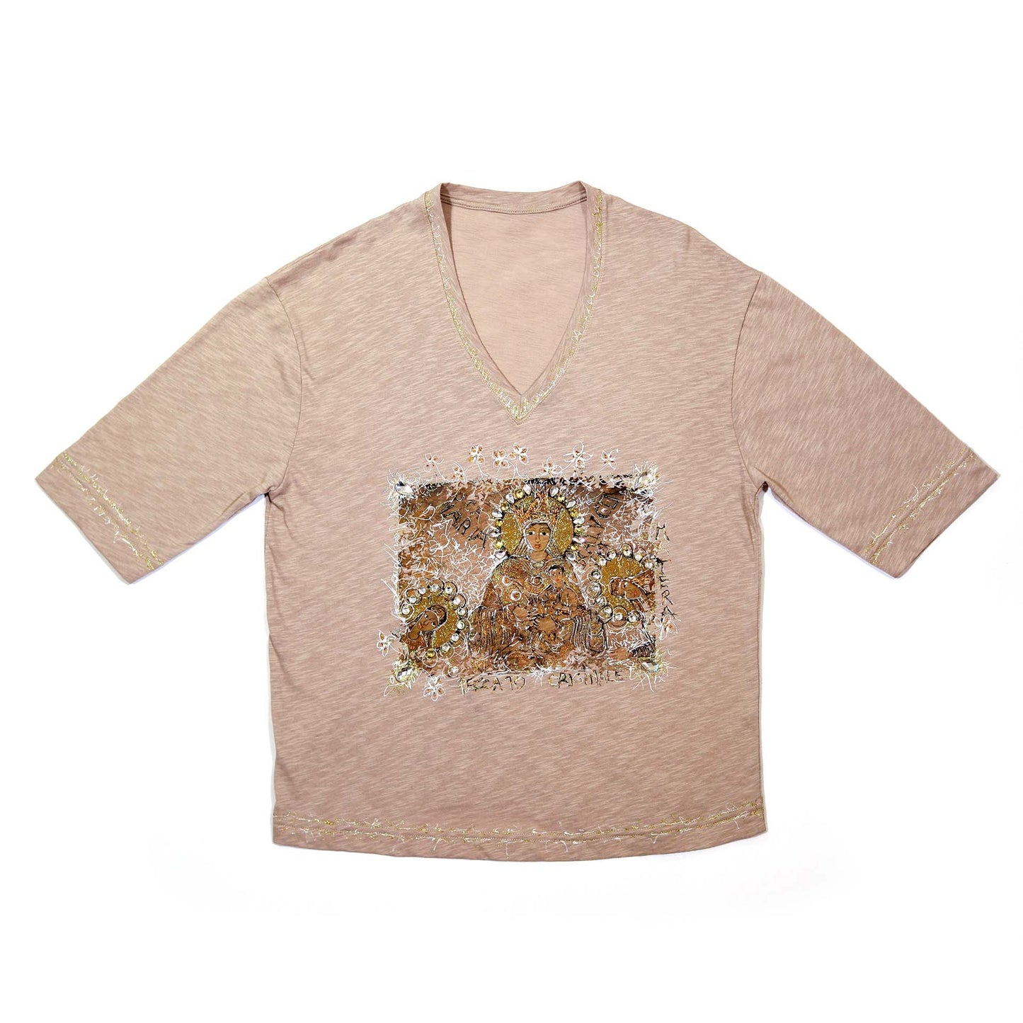 T-shirt Cripta con pietre
