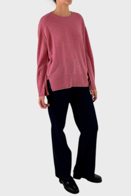 Maglione girocollo  rosa Be You 1