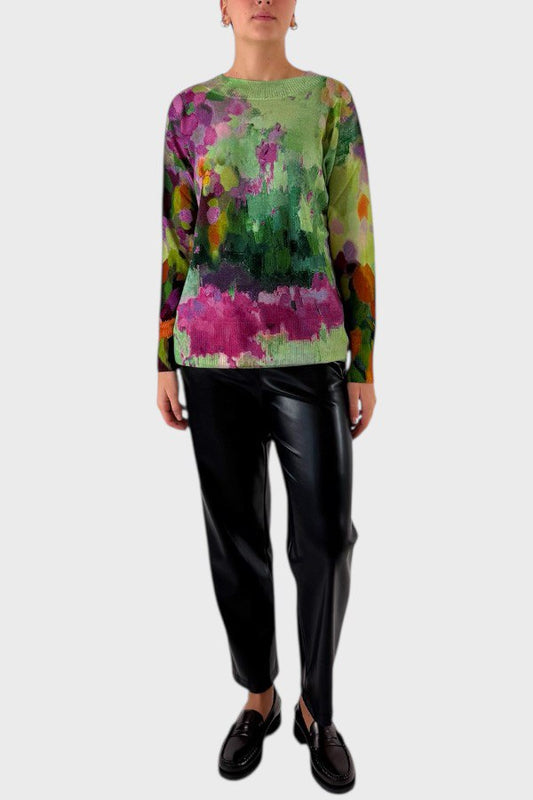 Maglia multicolor il lana merinos