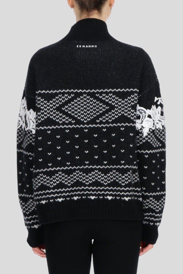 Maglione Ermanno Firenze con ricamo