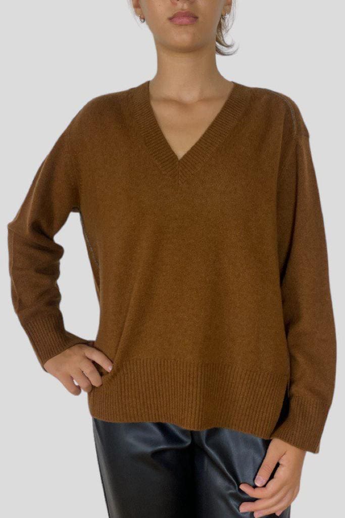 Maglione Be You scollo a V cashmere