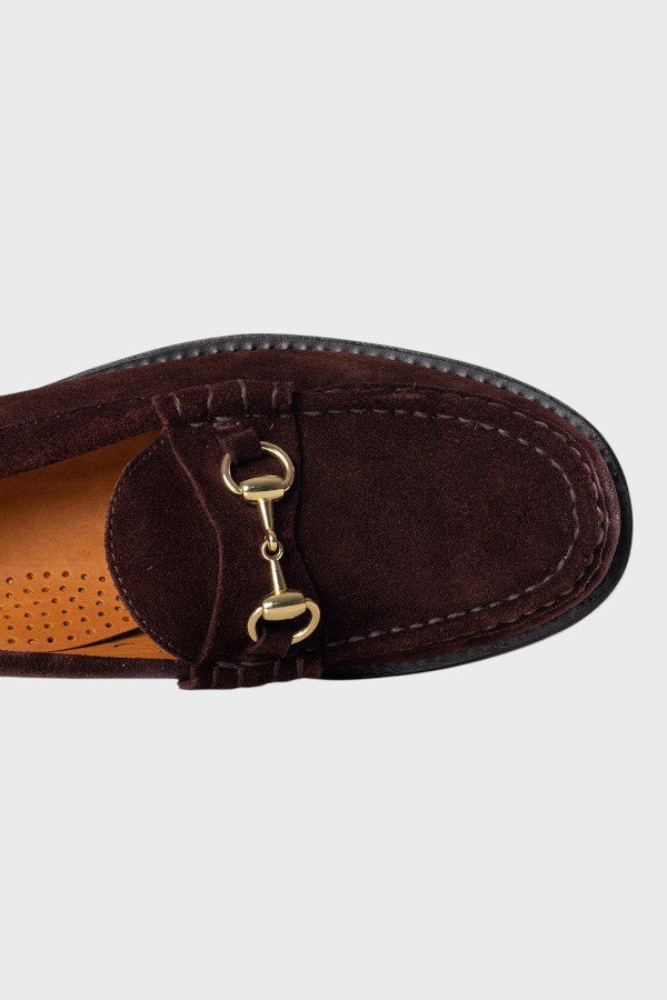 Scarpe in pelle scamosciata marrone 3