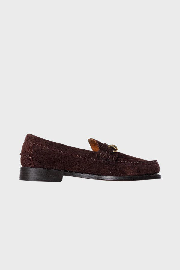 Scarpe in pelle scamosciata marrone