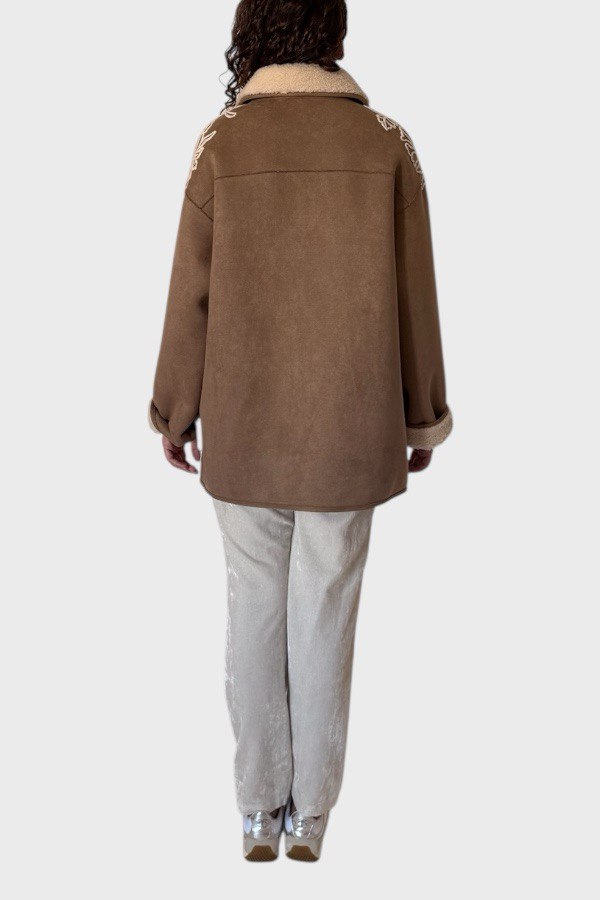 Montone ecologico con ricami Ermanno Firenze 1