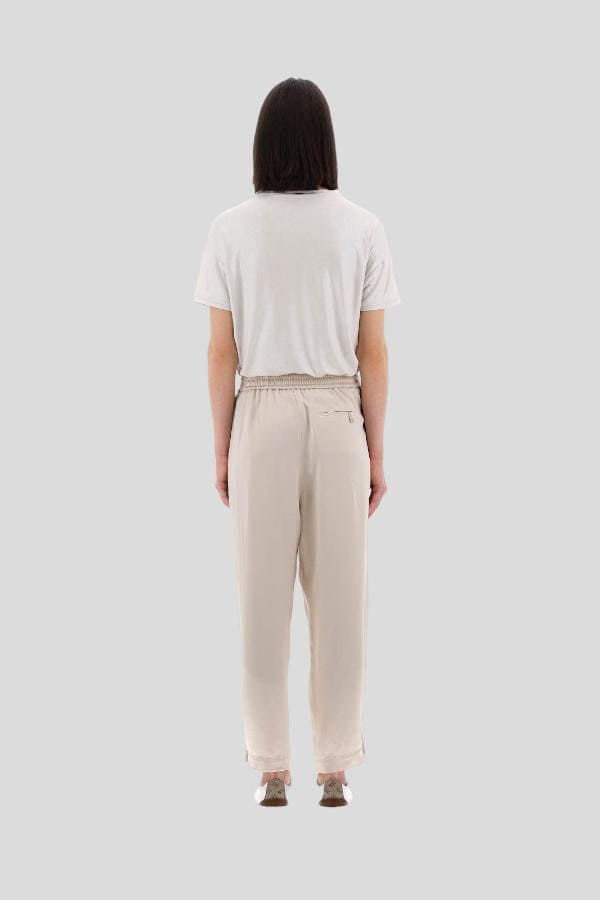 Pantaloni Herno in satin chantilly 1