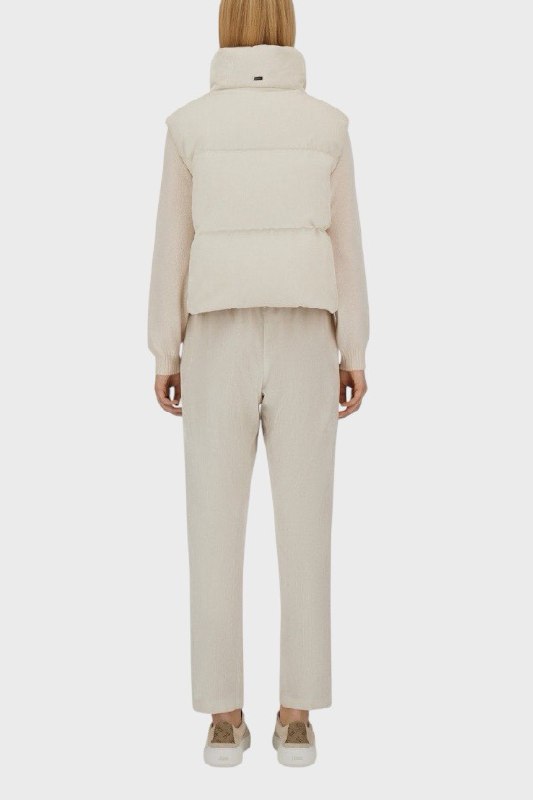 Pantaloni in velluto con coulisse Herno Donna 3