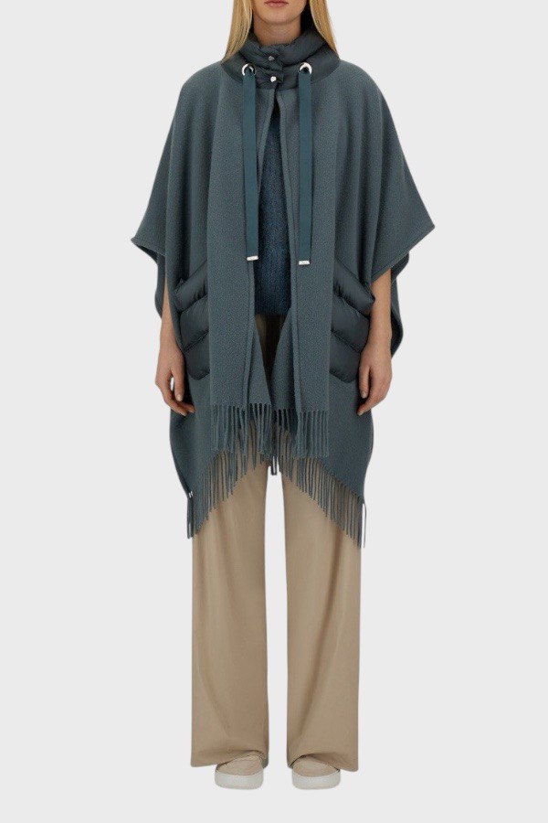 Poncho-frange-grigio-azzurro-Herno 1