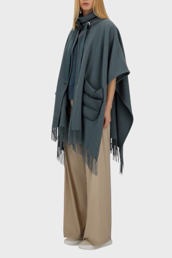 Poncho-frange-grigio-azzurro-Herno 3