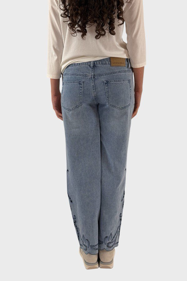 Jeans fantasia floreale