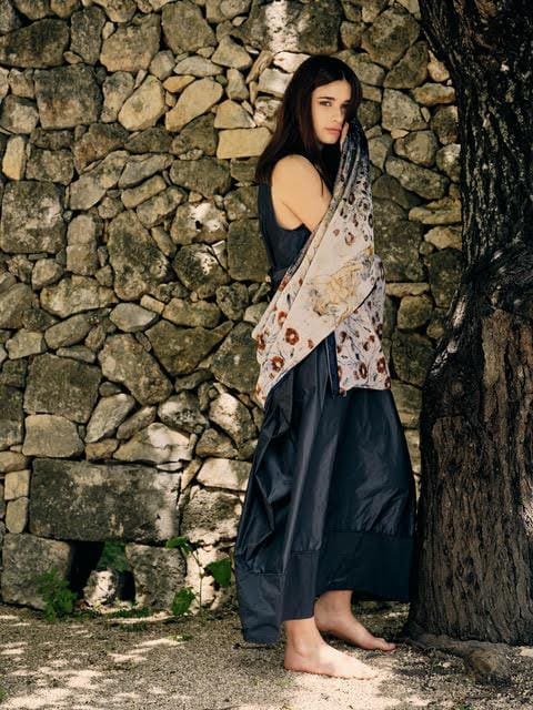 Foulard Il frutto proibito in velluto