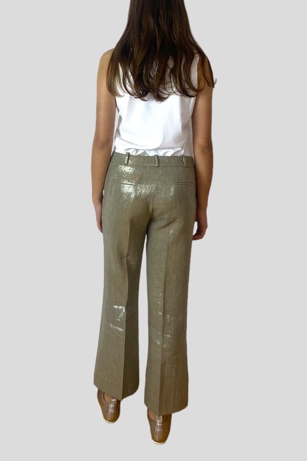 Pantalone Kiltie in lino argento