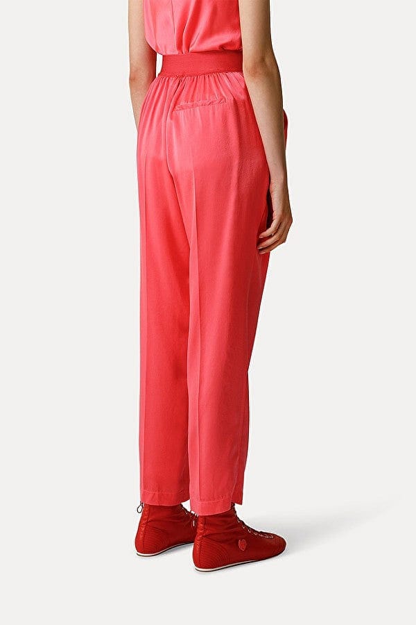 Pantalone jogging in raso fuxia Forte Forte 1