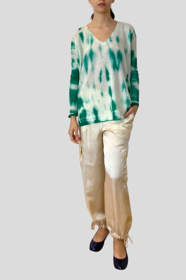 Maglia over in cashmere bicolor