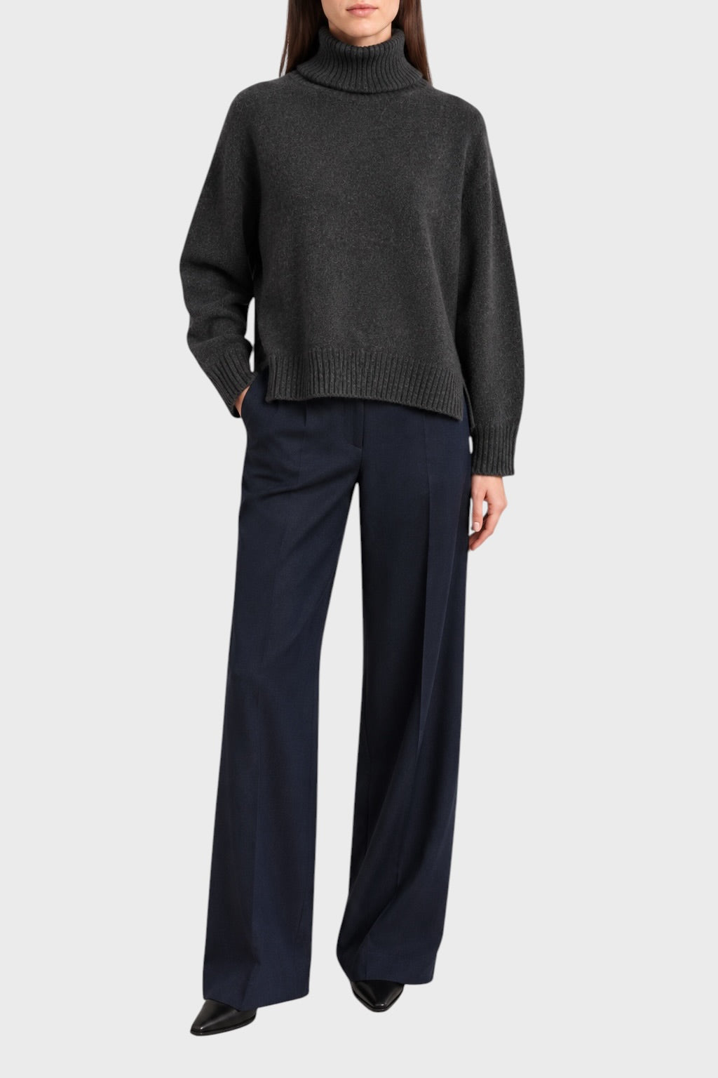 Maglia BE YOU Collo Alto Charcoal