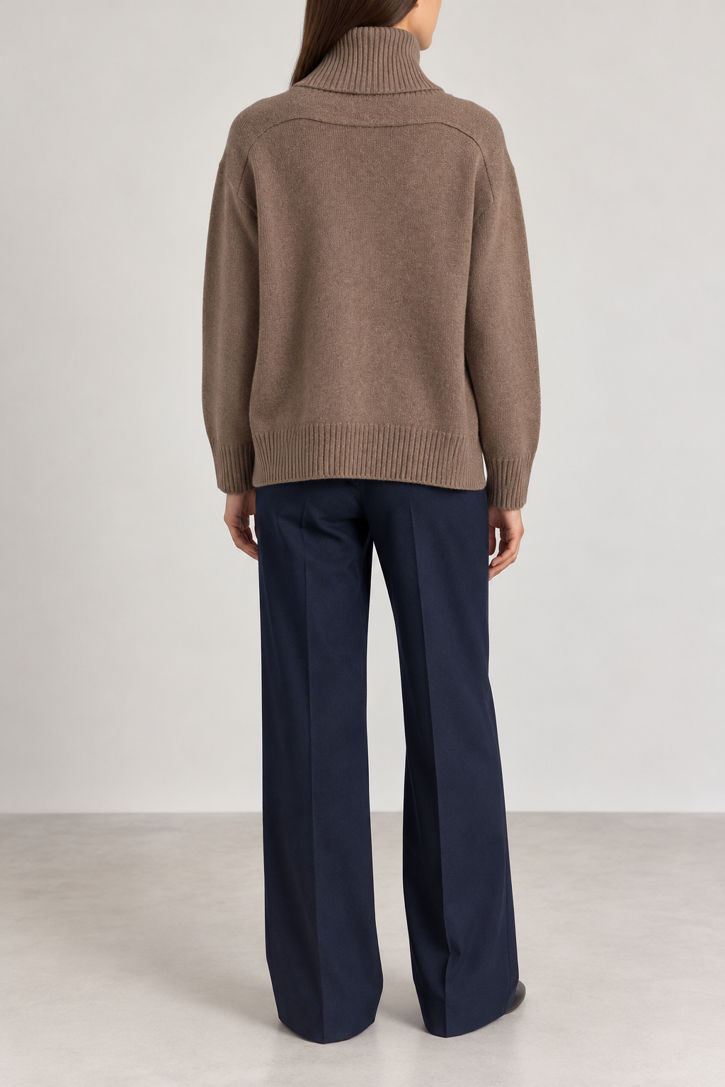 Maglia BE YOU Collo Alto Noisette