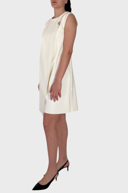 Mini dress con spilla gioiello