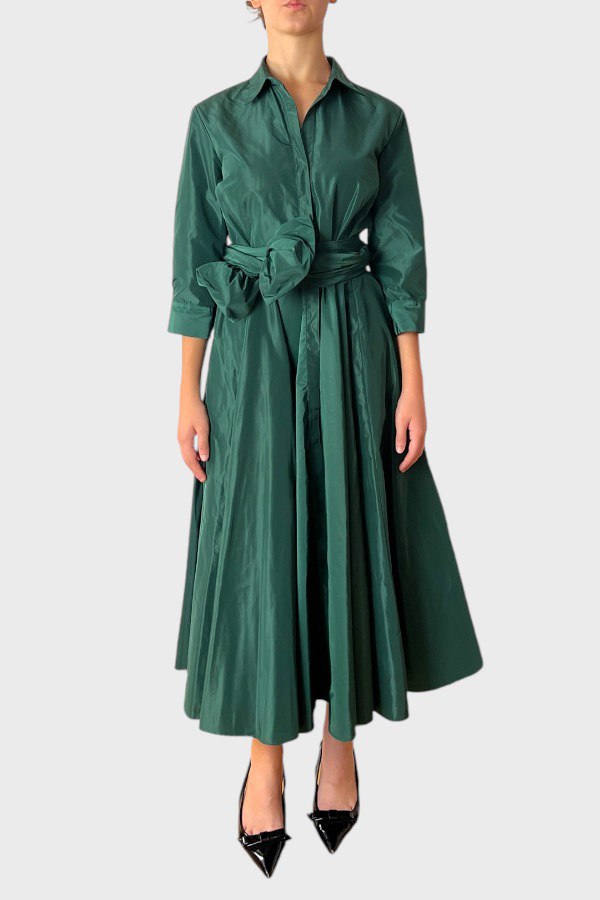 Vestito elegante lungo verde