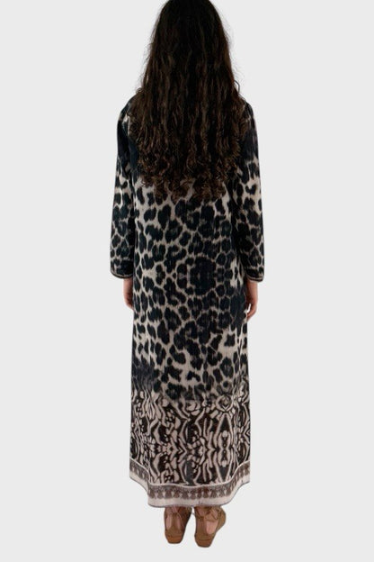 Abito floreale trapezio Pierre Louis Mascia 2