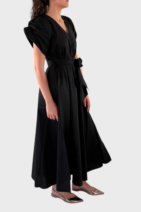 Vestito in cotone nero Psophia 1