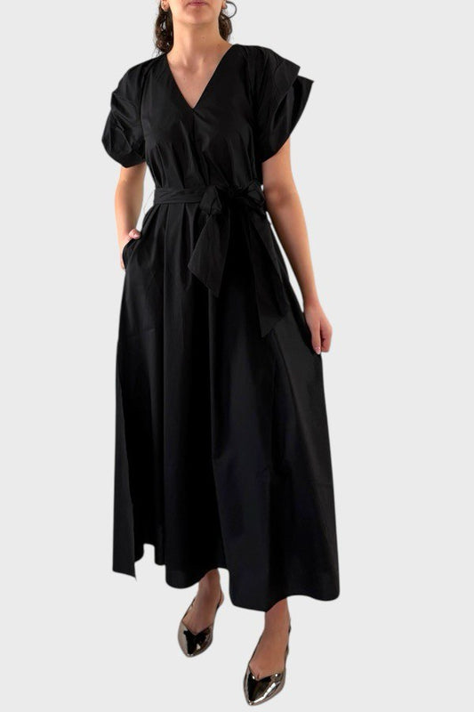 Vestito in cotone nero Psophia