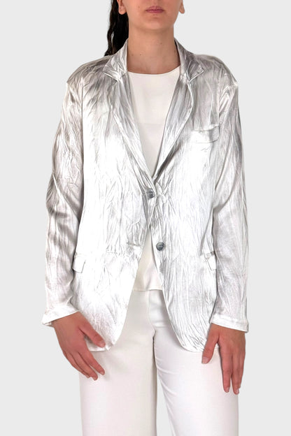 Blazer effetto satinato