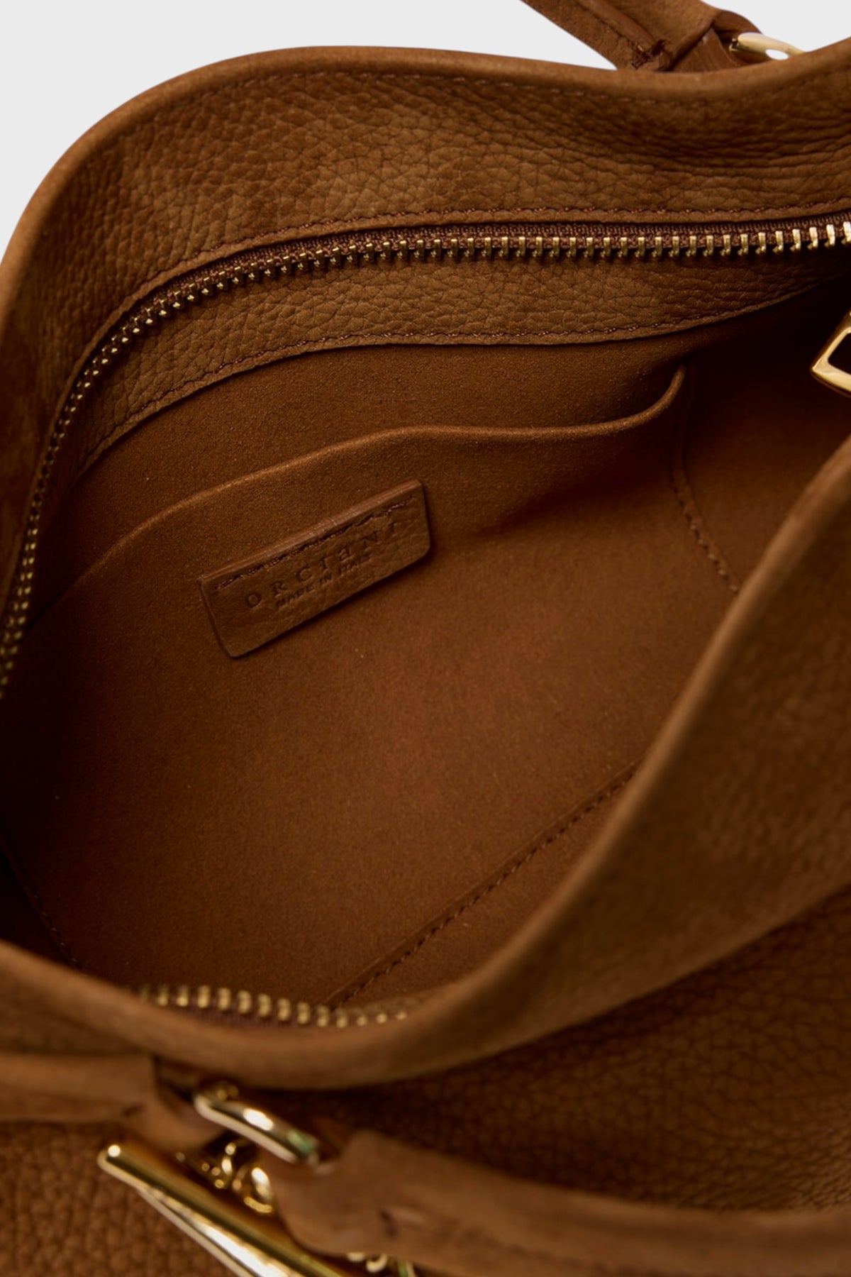 Borsa Orciani Virgo Nabucco Small in Pelle Nabuk