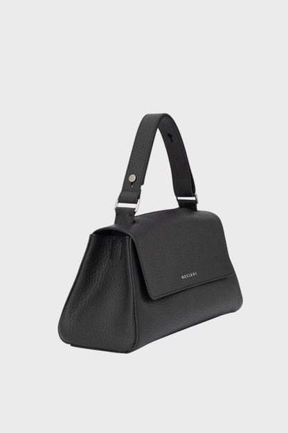 Borsa nera in pelle martellata Orciani 1