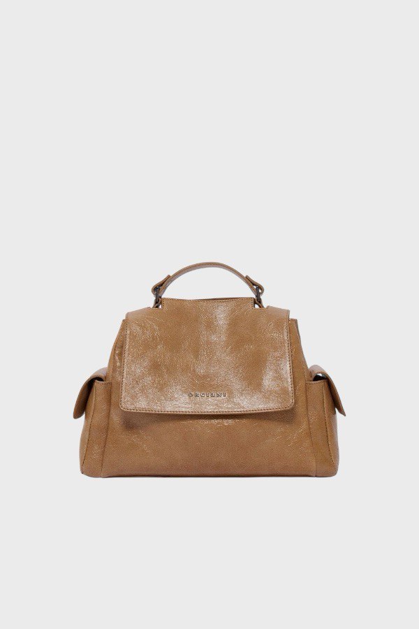 Borsa Orciani Sveva Stark Small in Pelle  biscotto