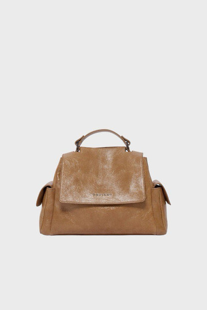 Borsa Orciani Sveva Stark Small in Pelle  biscotto
