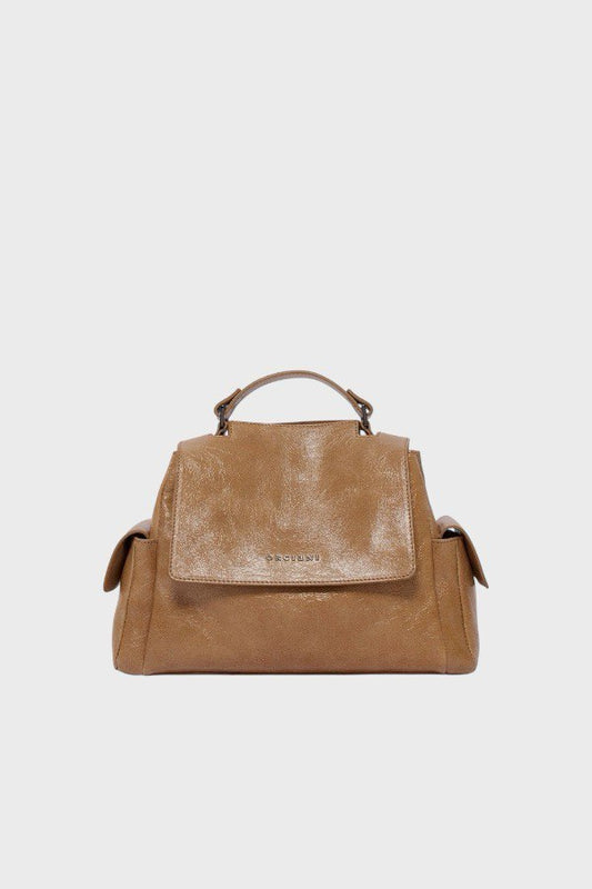 Borsa Orciani Sveva Stark Small in Pelle  biscotto