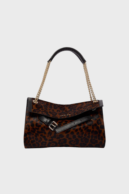 Borsa Orciani Venus Small in Cavallino Leopard