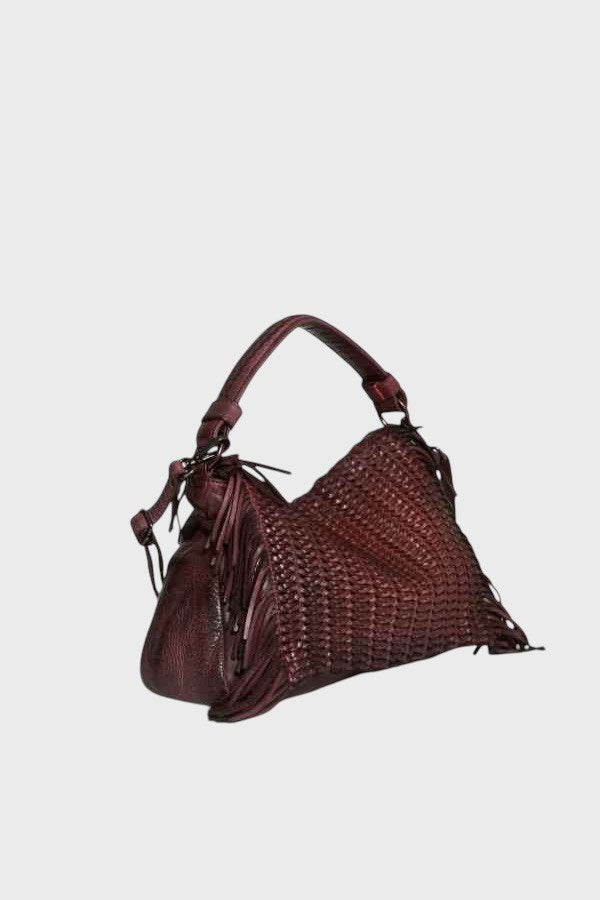 Borsa in pelle Bordeaux