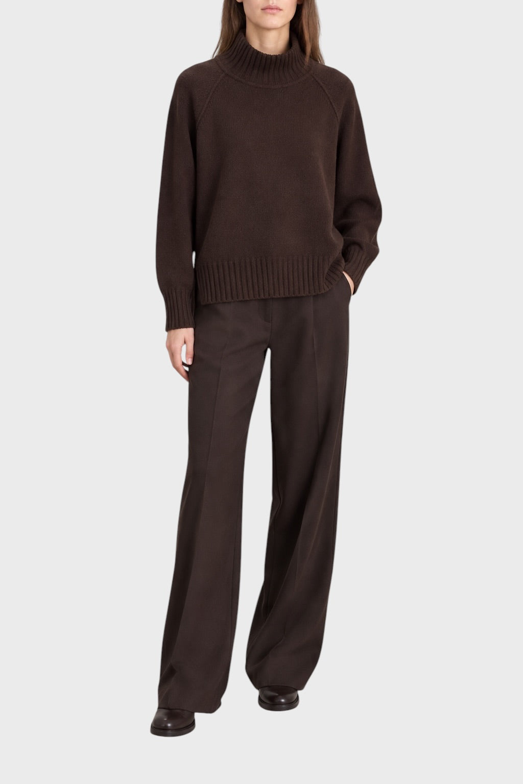 Maglia BE YOU Dolcevita Brown