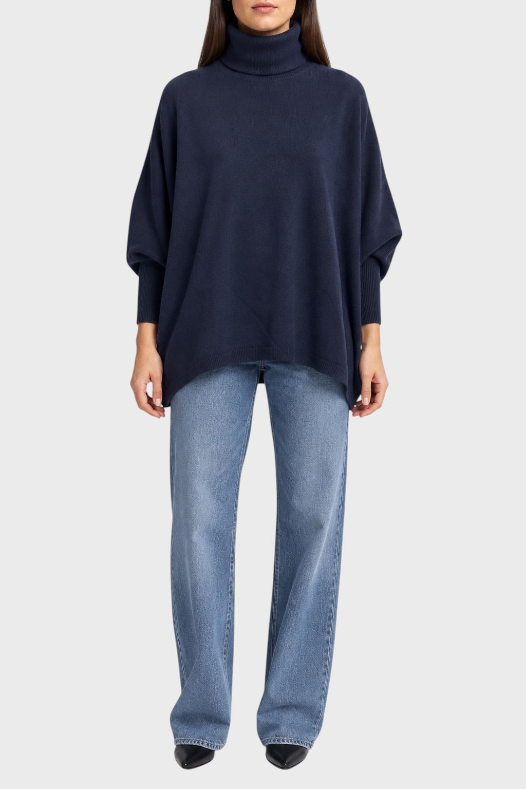 Maglia BE YOU Mantella Dolcevita Navy
