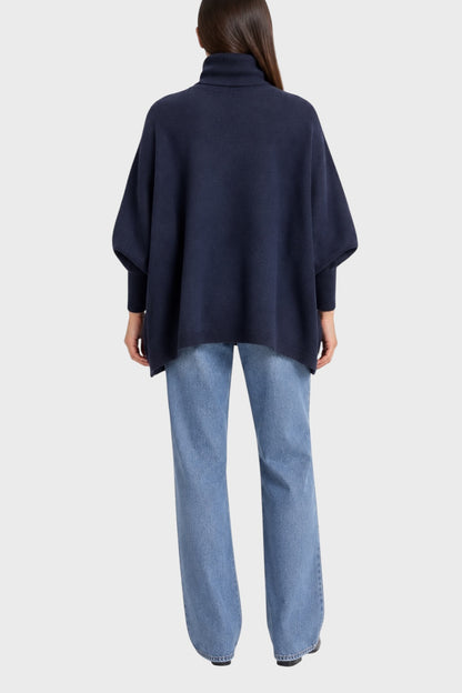 Maglia BE YOU Mantella Dolcevita Navy