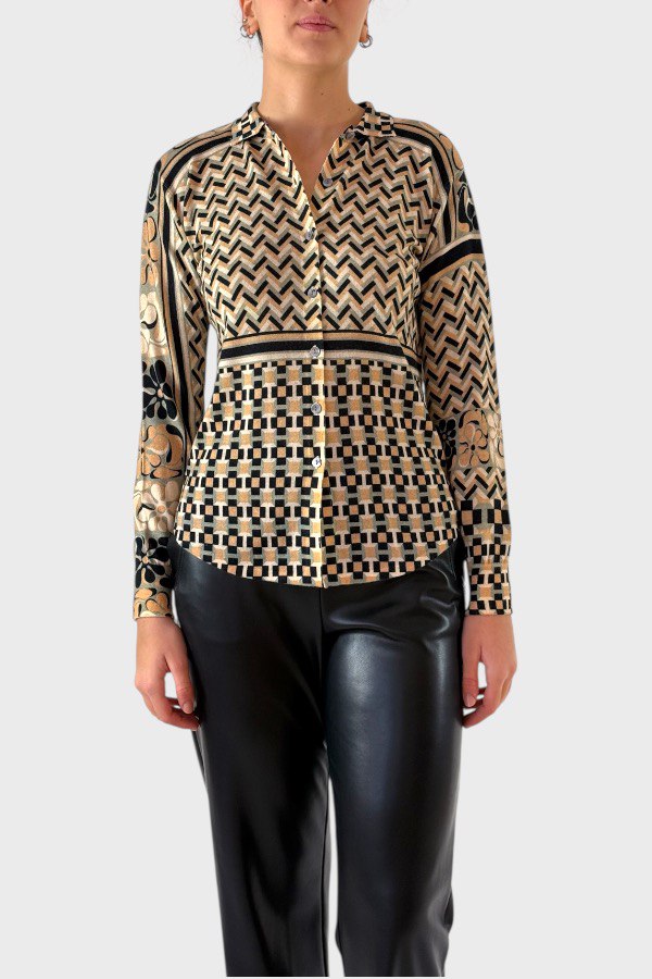 Maglia con bottoni fantasia 2