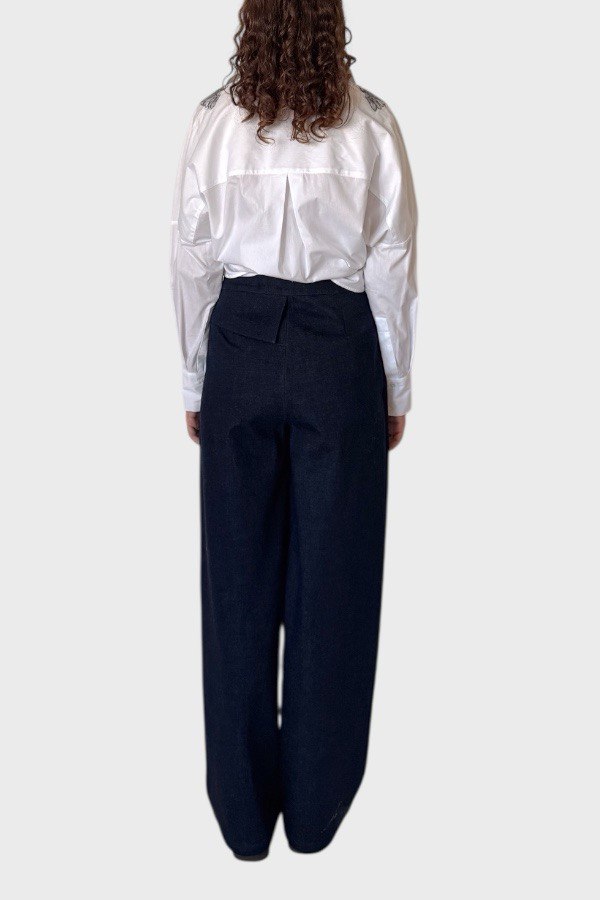 Camicia bianca in cotone oversize 1