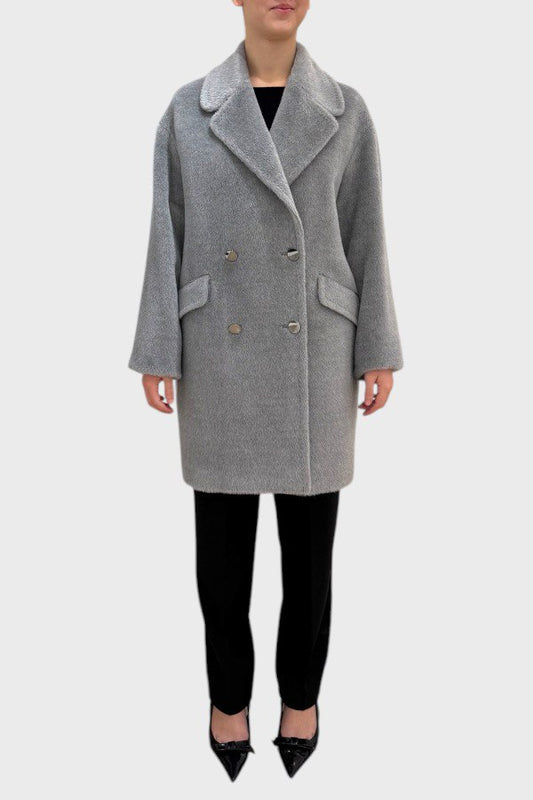 Cappotto tessuto in pelliccia